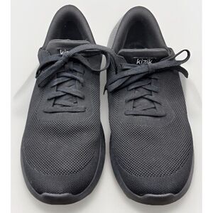 Kizik Athens Hands Free‎ Knit Sneakers Men's 11.5 Wide Black Lace Up Walking